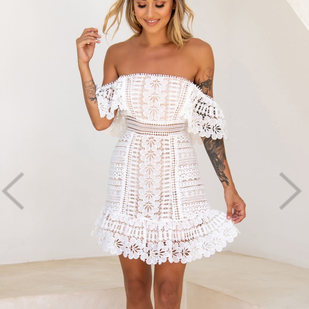 Selfie Leslie White Mini Dress
